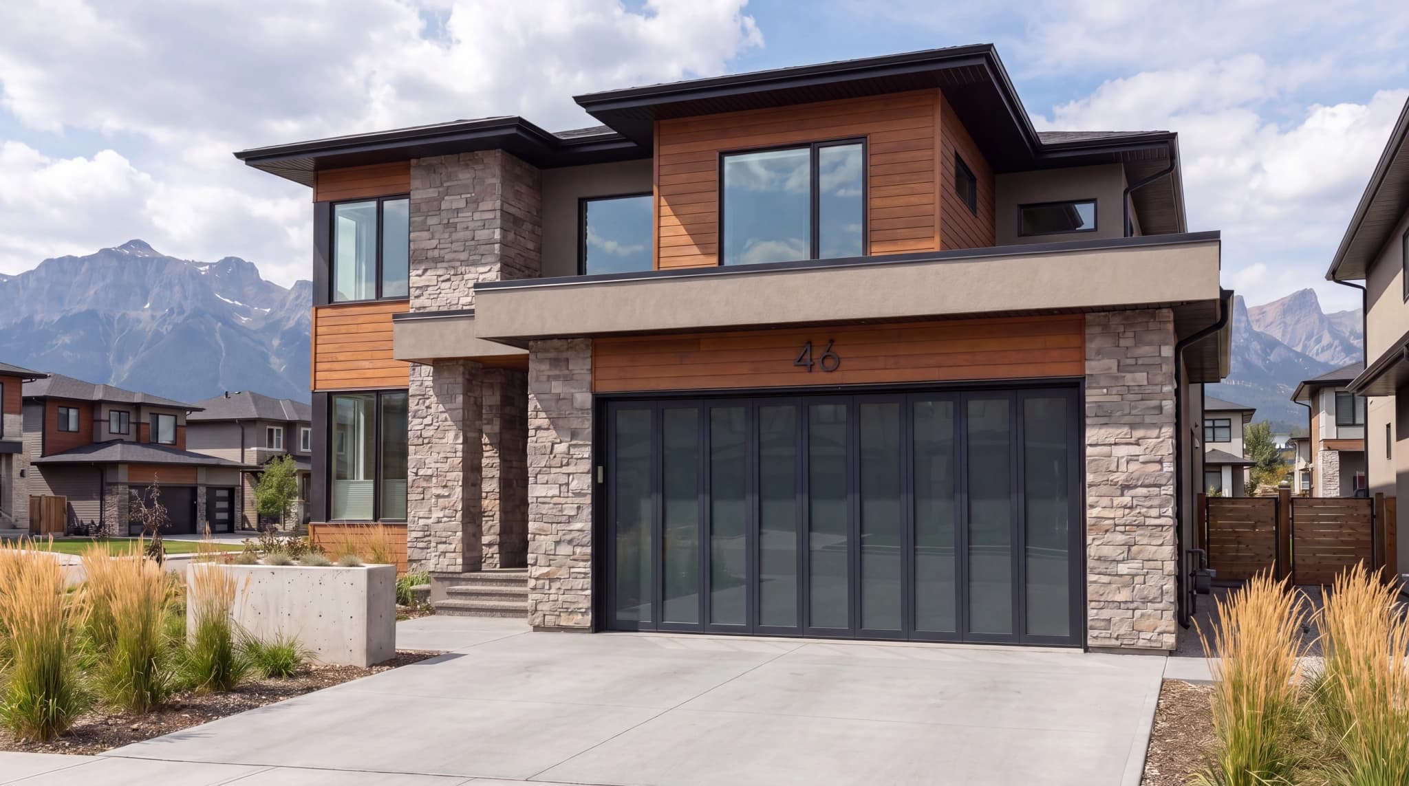 Side-sliding Ryterna garage door installed in Calgary