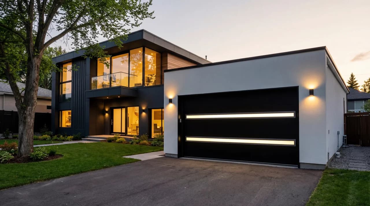 Slim Line Ryterna Garage Door Calgary