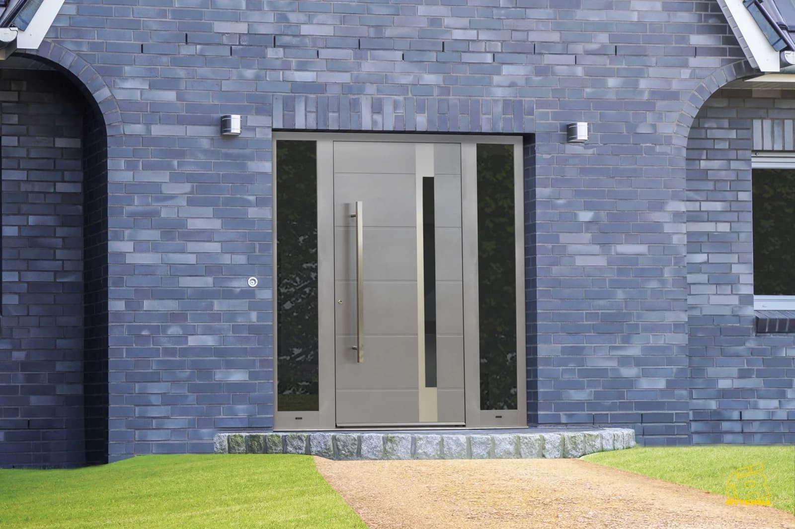Ryterna made-to-measure front entry door on a contemporary home