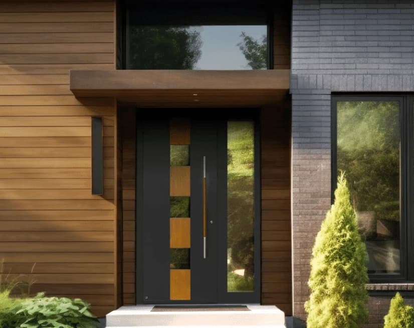 Ryterna RD80 aluminium entry door examples