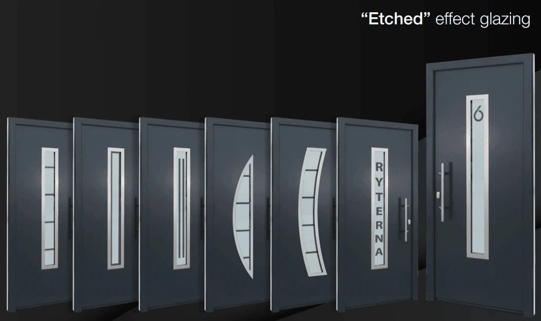 Ryterna entry-door glazing and privacy options