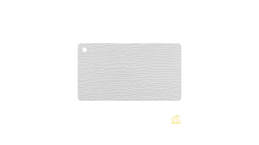 Ryterna woodgrain Traffic White panel sample