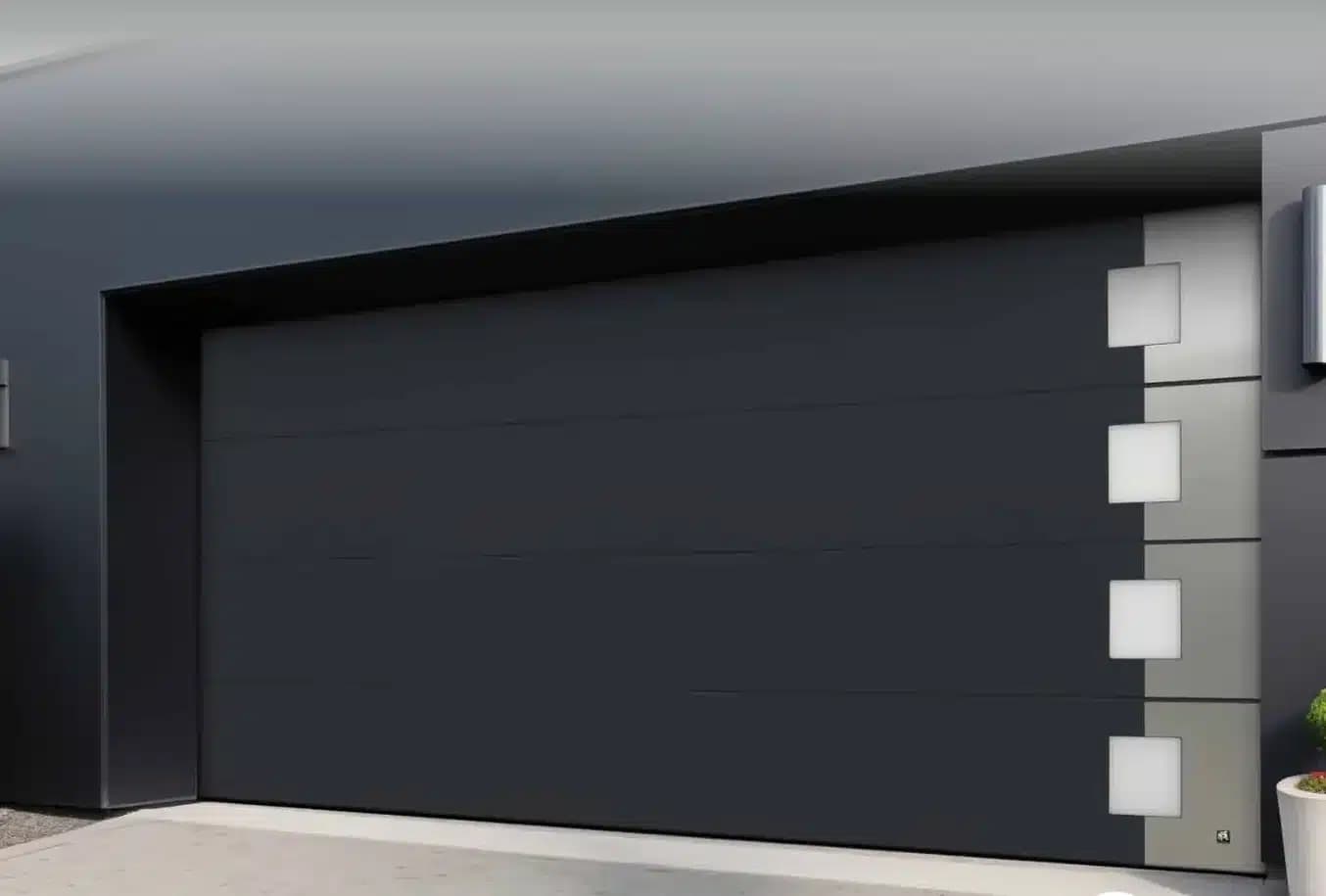 Ryterna Alumax custom modern garage door Saskatoon