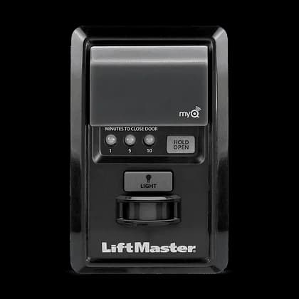 Garage door opener wall control used during sensor testing