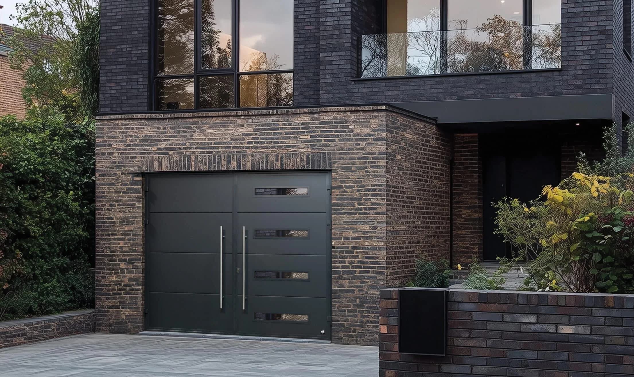 Active leaf on a Ryterna side-hinged garage door