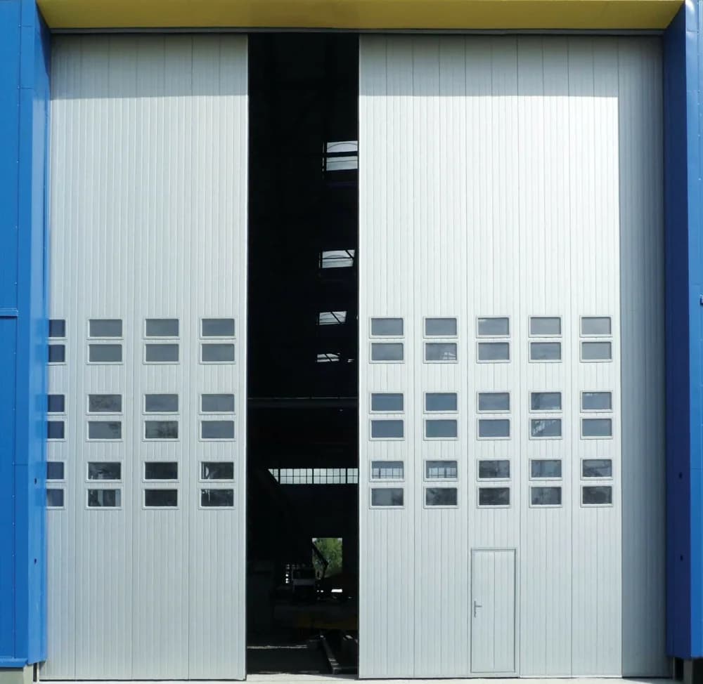 Ryterna industrial side-sliding door shown for system comparison