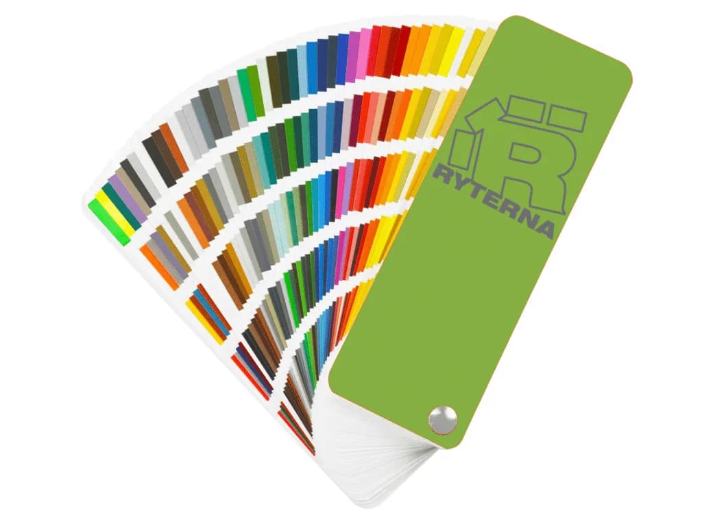 RAL colour samples for a made-to-measure Ryterna door