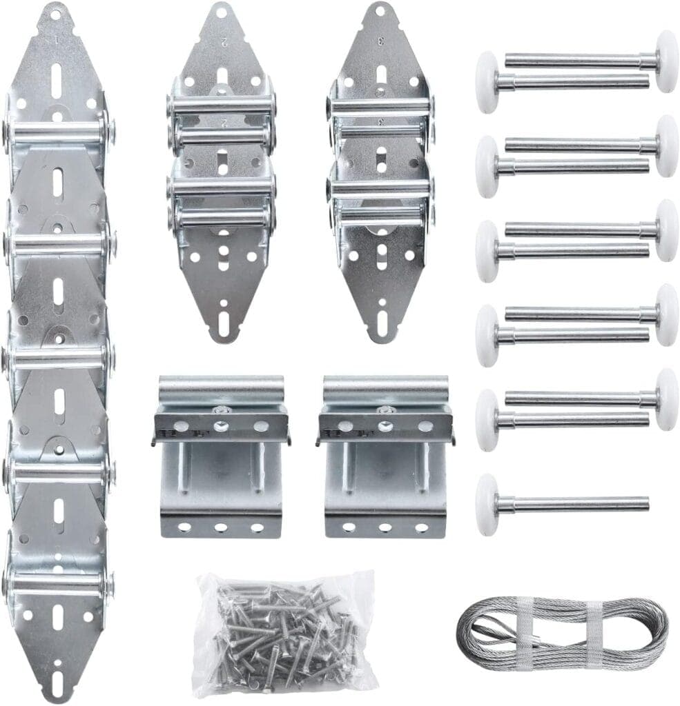 Garage door hinges and rollers replacement in Calgary