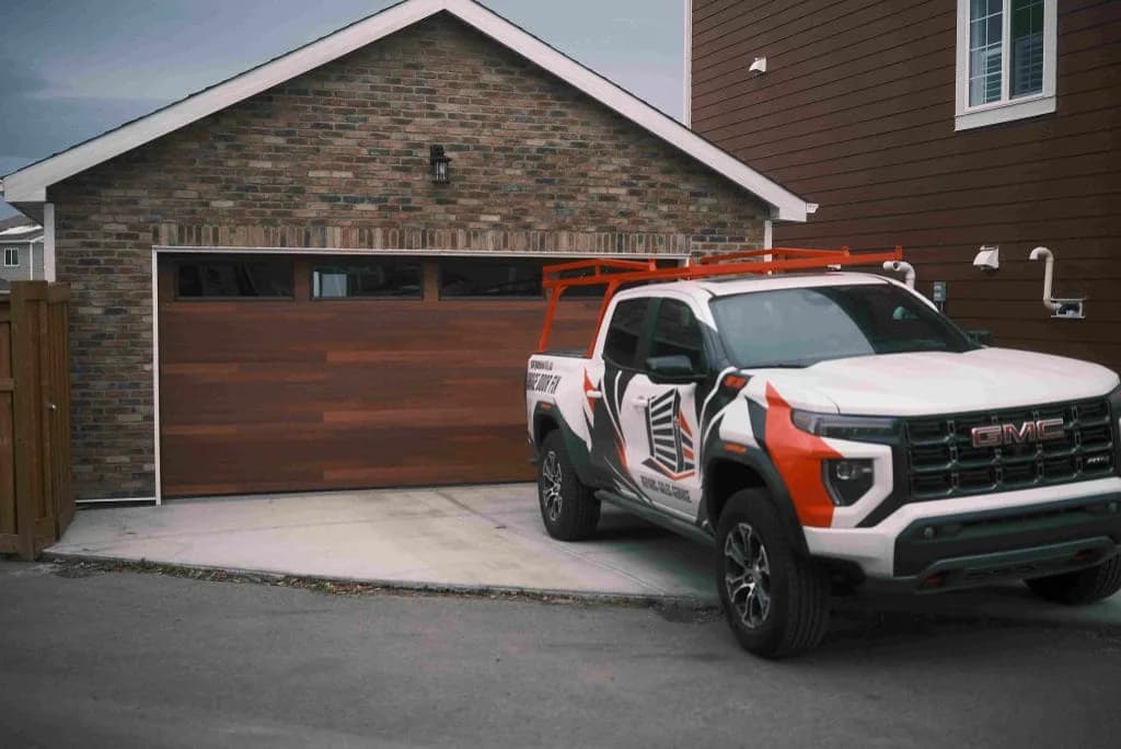 Garage Door Fix service vehicle ready for a residential appointment