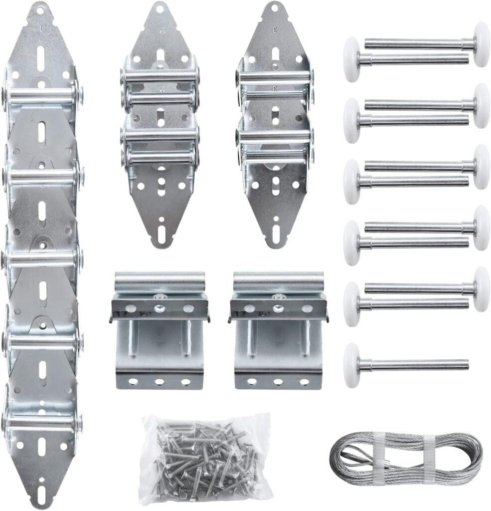 Garage door rollers and hinges replacement in Saskatoon