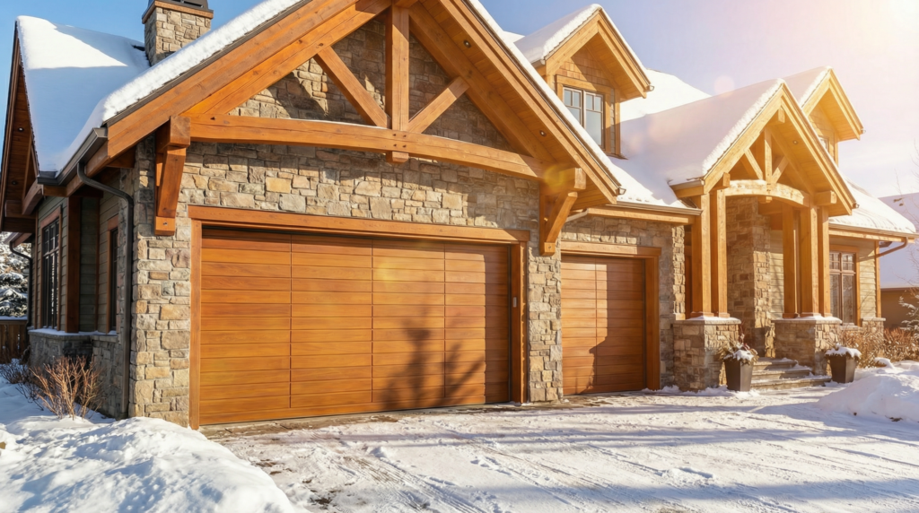 Custom Wooden Garage Door Calgary